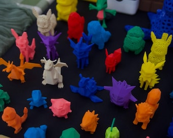 Pokémon Low Poly - Impresión 3D