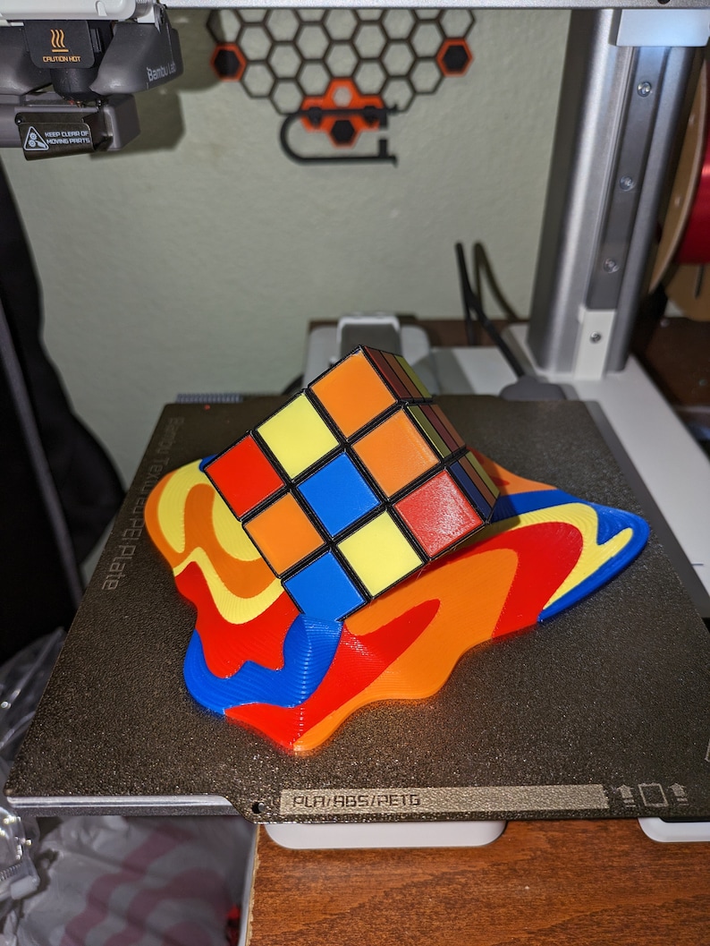Melting Rubik's Cube - 3D Print image 2