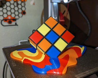 Cubo de Rubik derretido - Impresión 3D