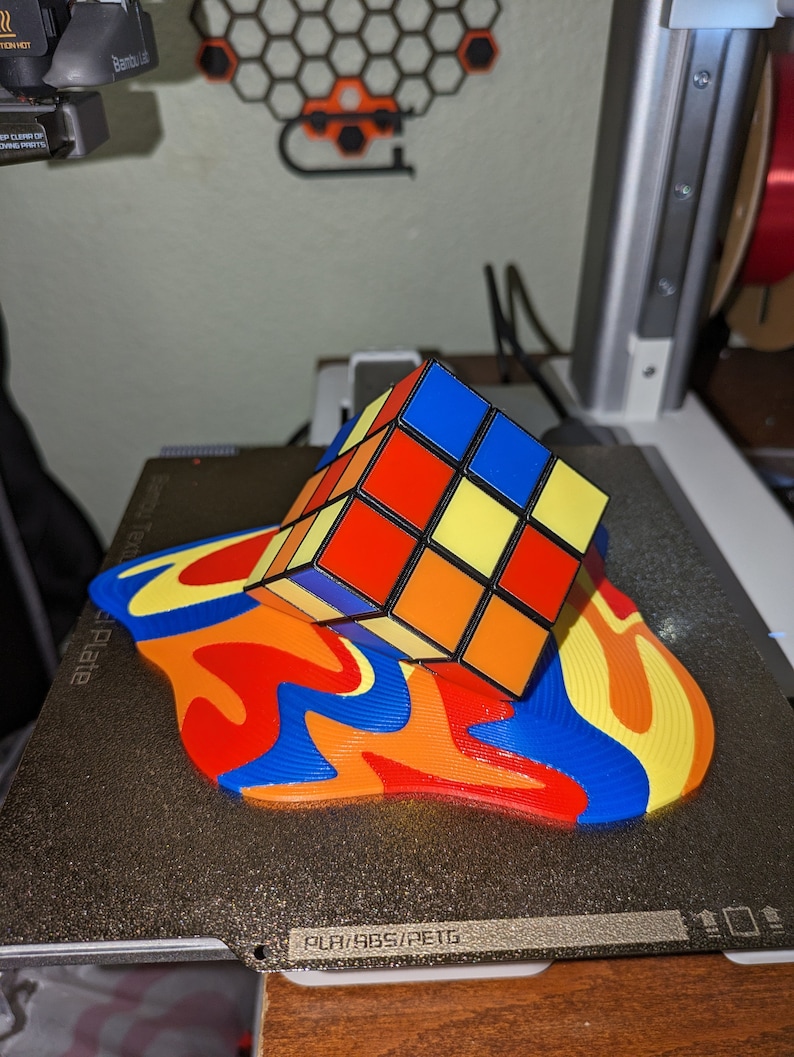Melting Rubik's Cube - 3D Print image 3