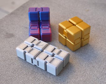 Cubo antiestrés infinito para escritorio - Impresión 3D
