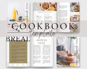 Olive Cookbook Template | Food Blogger Template | Unique Gift Idea | Dessert Template | Food Blog Marketing Templates | Digital Recipe Book