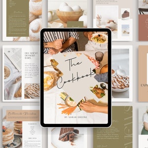 Colorful Cookbook Template | Editable CookBook PDF Template | Food Blogger | Email Marketing | Ebook Template | Editable Recipe Book