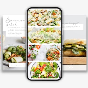 Food Blog Story Templates | Food Blogger Marketing Templates | Food Insta Stories | Baking Stories Templates | Food Insta Story Templates