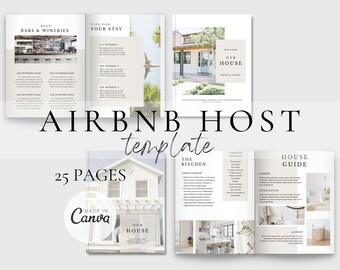 Airbnb Host House Rules Cleaning Checklist | Short Term Rental Guidebook | VRBO Host | Airbnb Checklist | Airbnb Welcome Book Template
