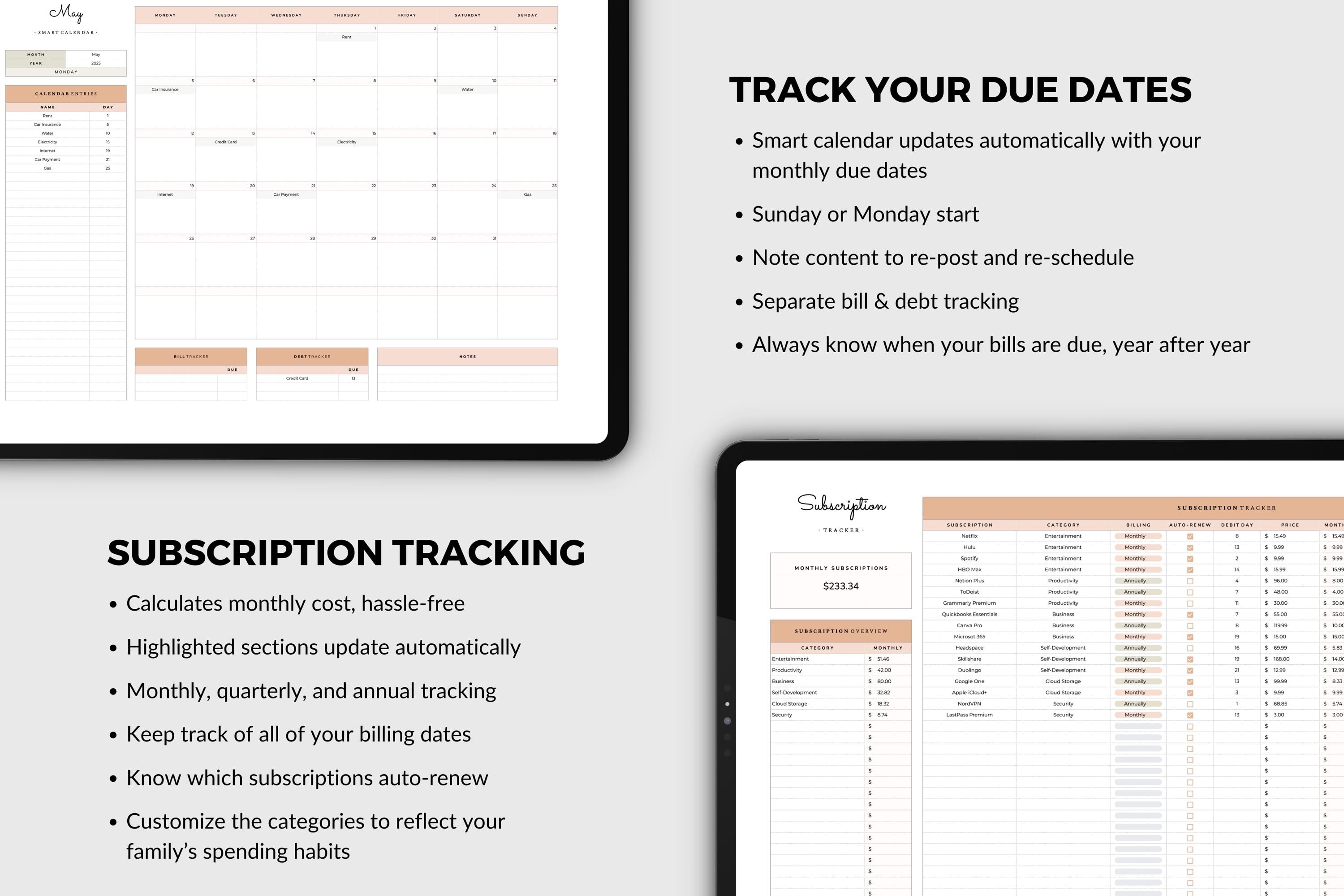 Monthly Budget Google Sheets Template | Month Budget Google Sheets ...