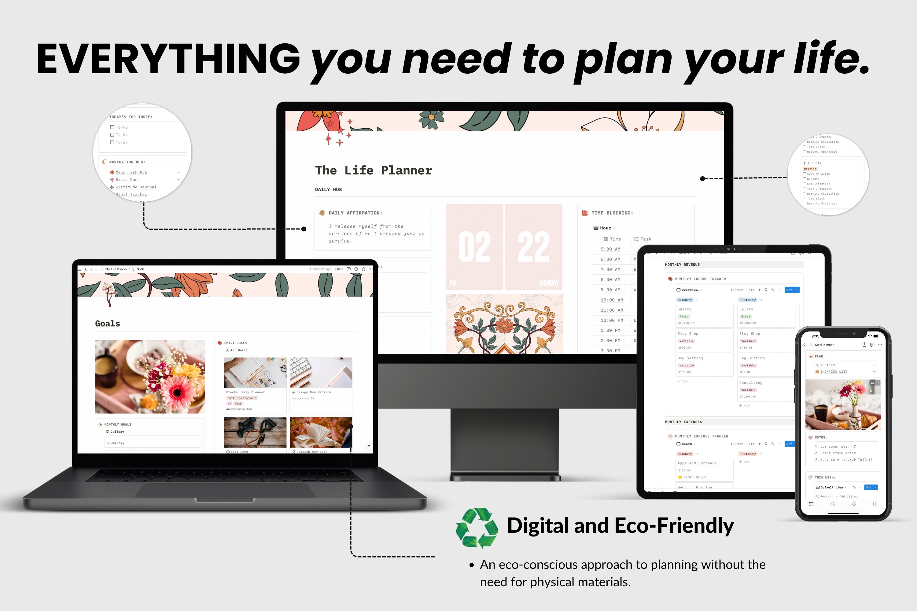 Customizable Weekly Planner Notion