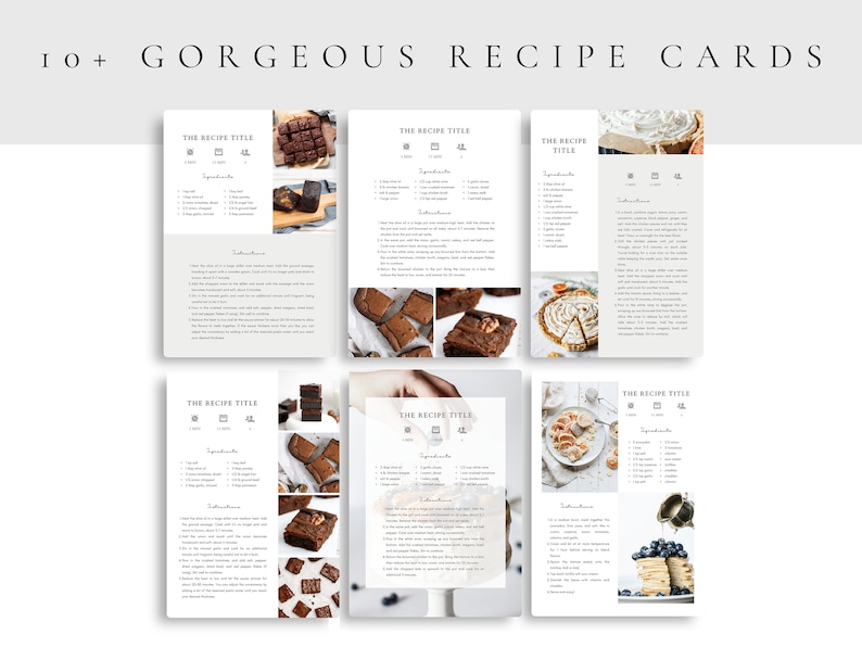 Editable Cookbook Template | Canva Cook Book | Family Recipes Cook Book Template | PDF Cookbook | Recipe E-Book | Food Blogger image 4