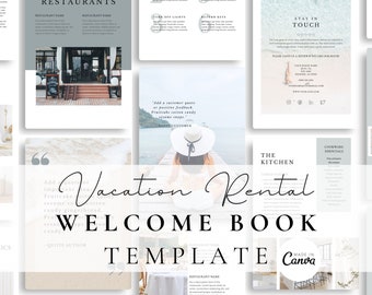 Short Term Rental Guidebook Template for Canva | Airbnb Host Rules Book | VRBO House Rules Book | VRBO Welcome | Rental Host Welcome Book