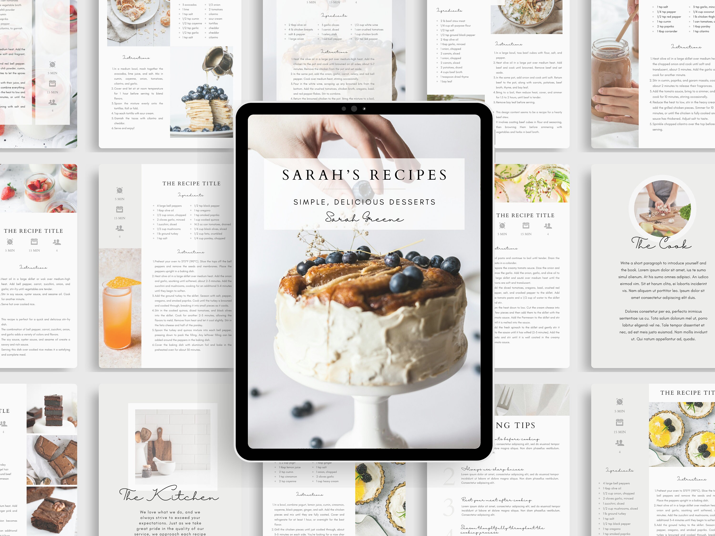 Editable Cookbook Template | Canva Cook Book | Family Recipes Cook Book ...