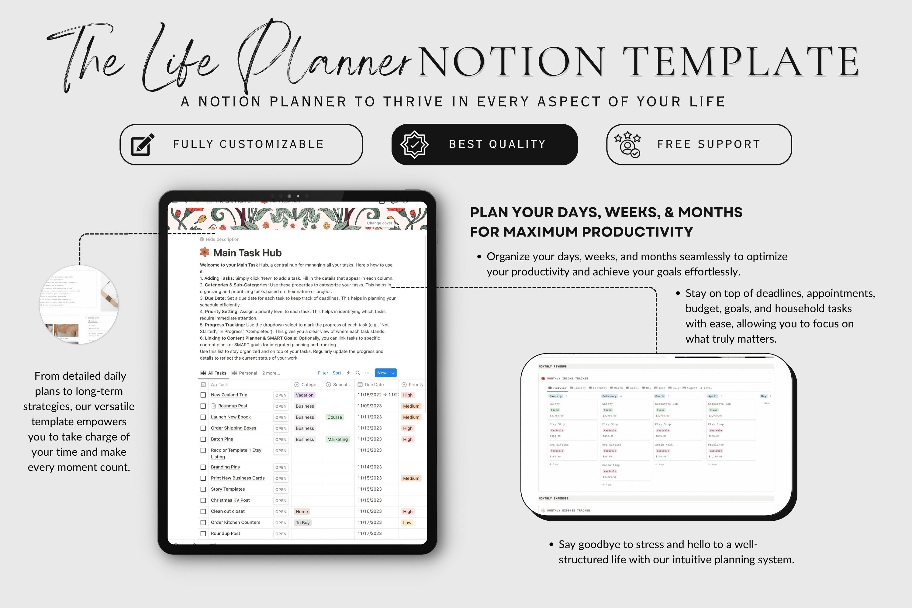 Weekly Goal Setting Notion Template