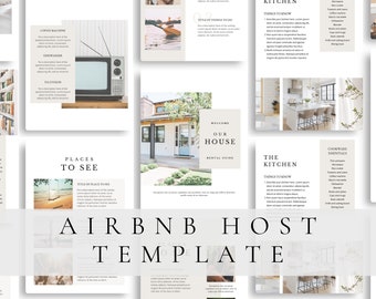 Airbnb Welcome Book Guidebook | Beach House Vacation Rental | Short Term Rental Template | Airbnb Host | VRBO House Rules | VRBO Guidebook