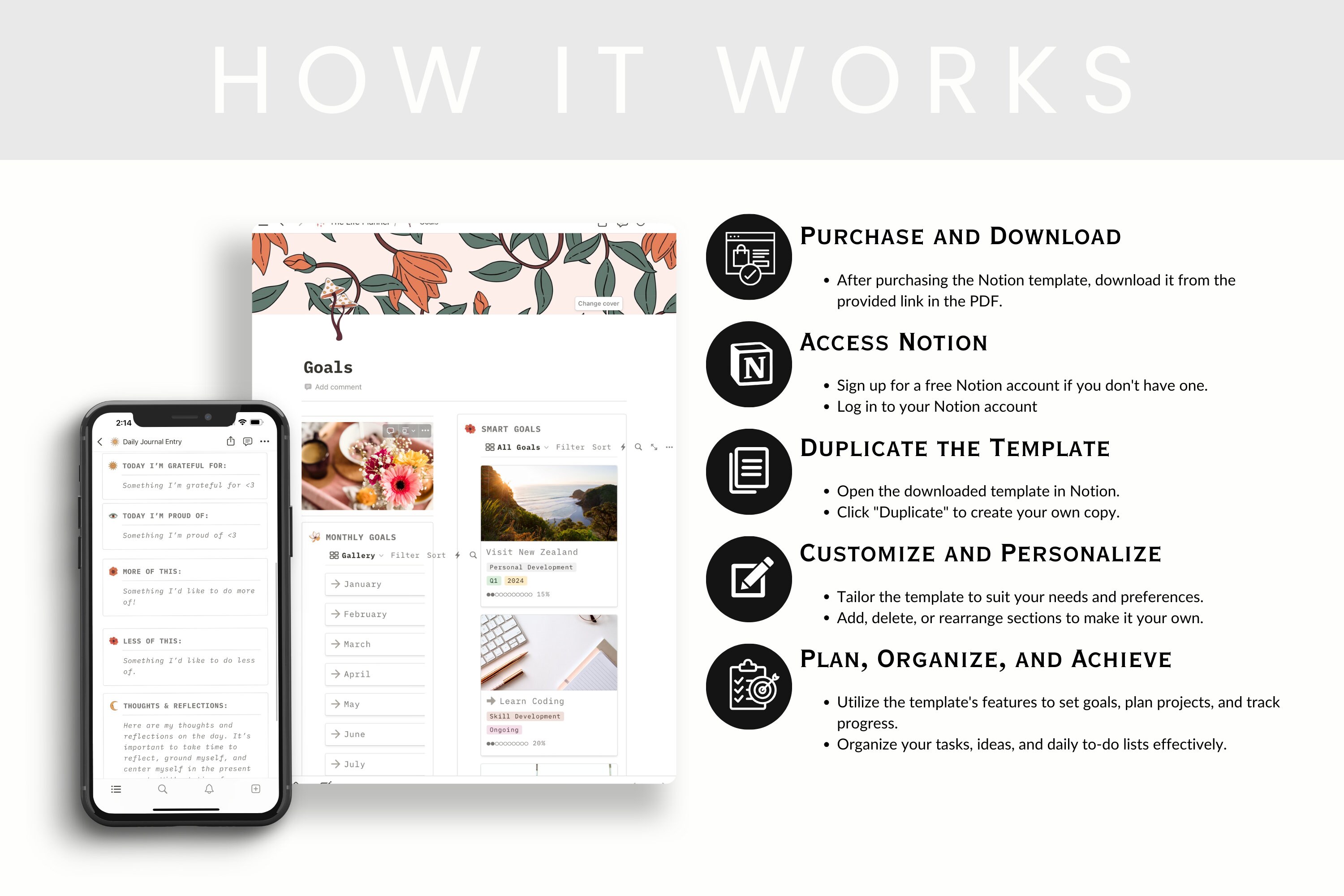 Notion Weekly Task Planner