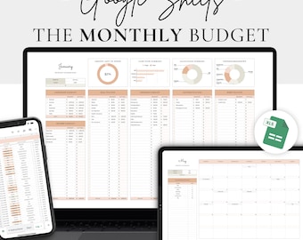 Google Sheets Monthly Budget Template: Family Finance Tracker (Digital Download)
