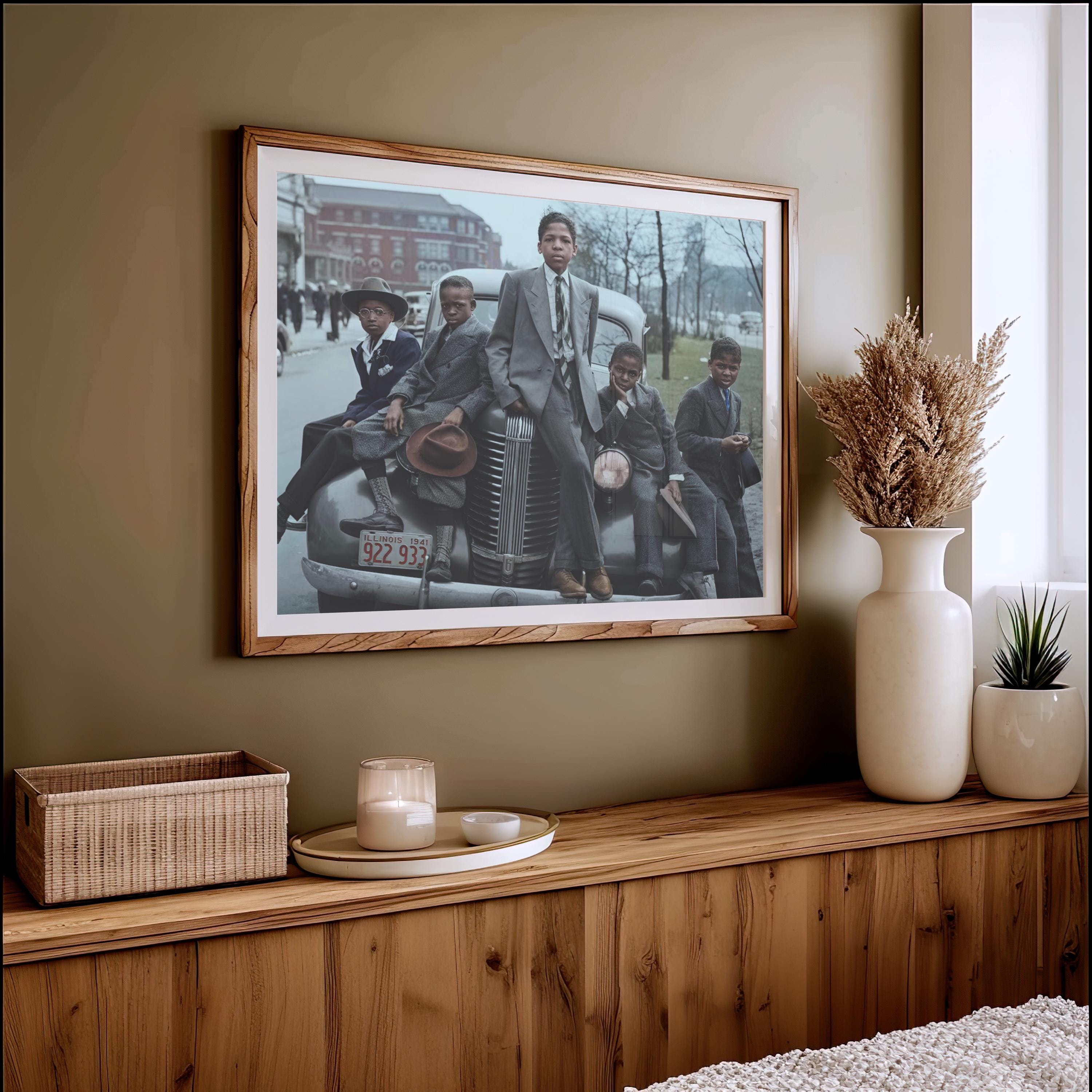 Vintage Chicago Poster, Bronzeville Chicago Easter Morning Southside ...