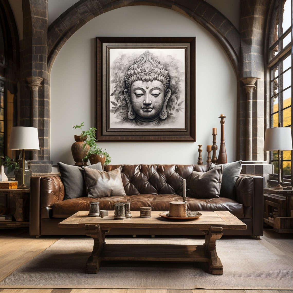 Buddha Wall Art, Buddhist Art Painting, Spiritual Wall Art, Spiritual ...