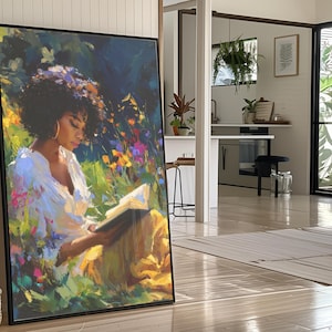 Black Woman Art, African American Art, Black Girl Magic, Woman Portrait, African Wall Art, Modern Wall Art, Black Girl Wall Art, Black Art