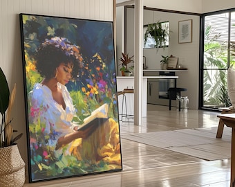 Black Woman Art, African American Art, Black Girl Magic, Woman Portrait, African Wall Art, Modern Wall Art, Black Girl Wall Art, Black Art