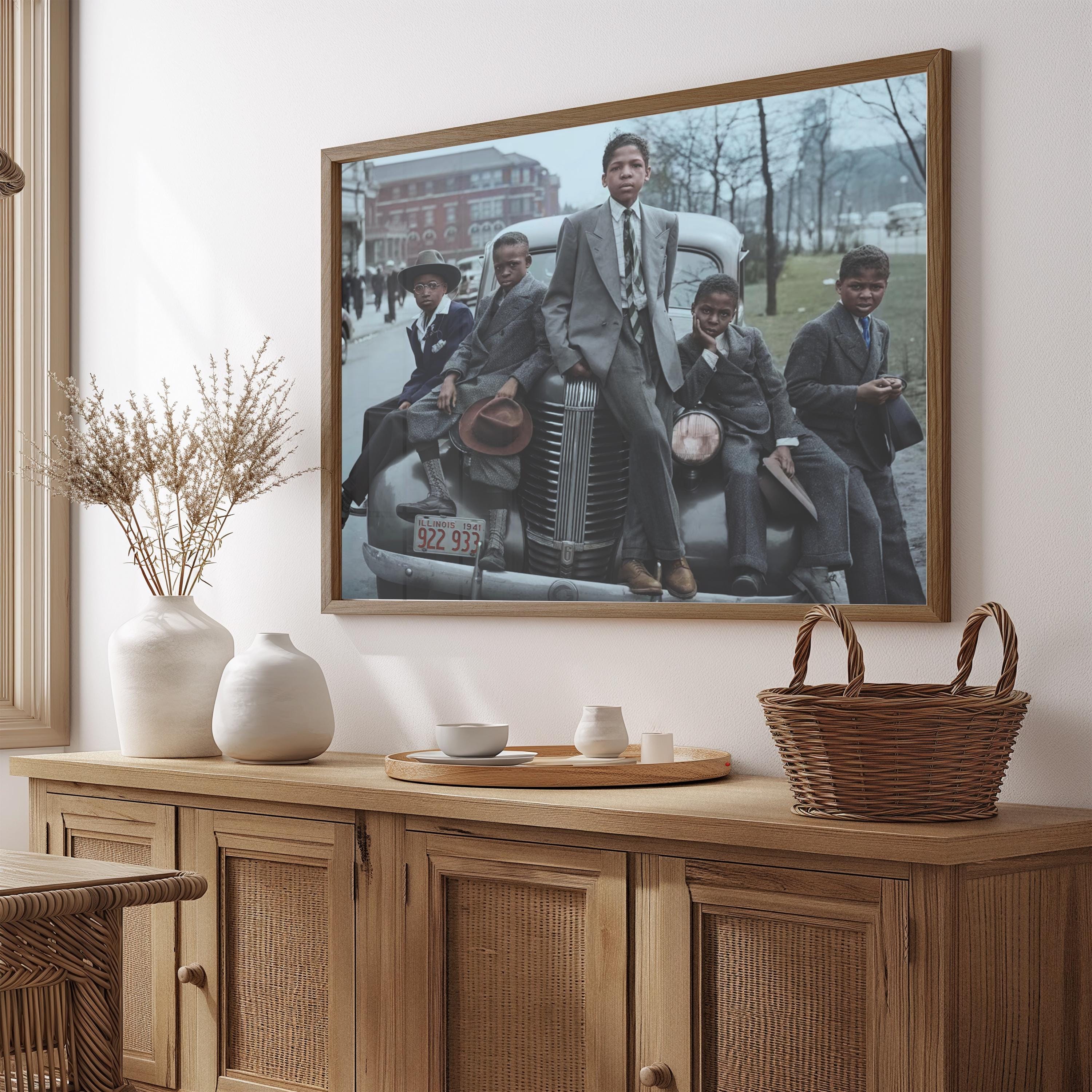 Vintage Chicago Poster, Bronzeville Chicago Easter Morning Southside ...