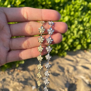 Anello Argento 925 Plumeria Anello A Fascia In Argento Sterling - Foto 6