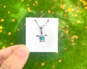 925 Sterling Silver Icy Bling TMNT Pendant – Blue Turtle Cubic Zirconia Charm (H&J Jewelry) - View #6