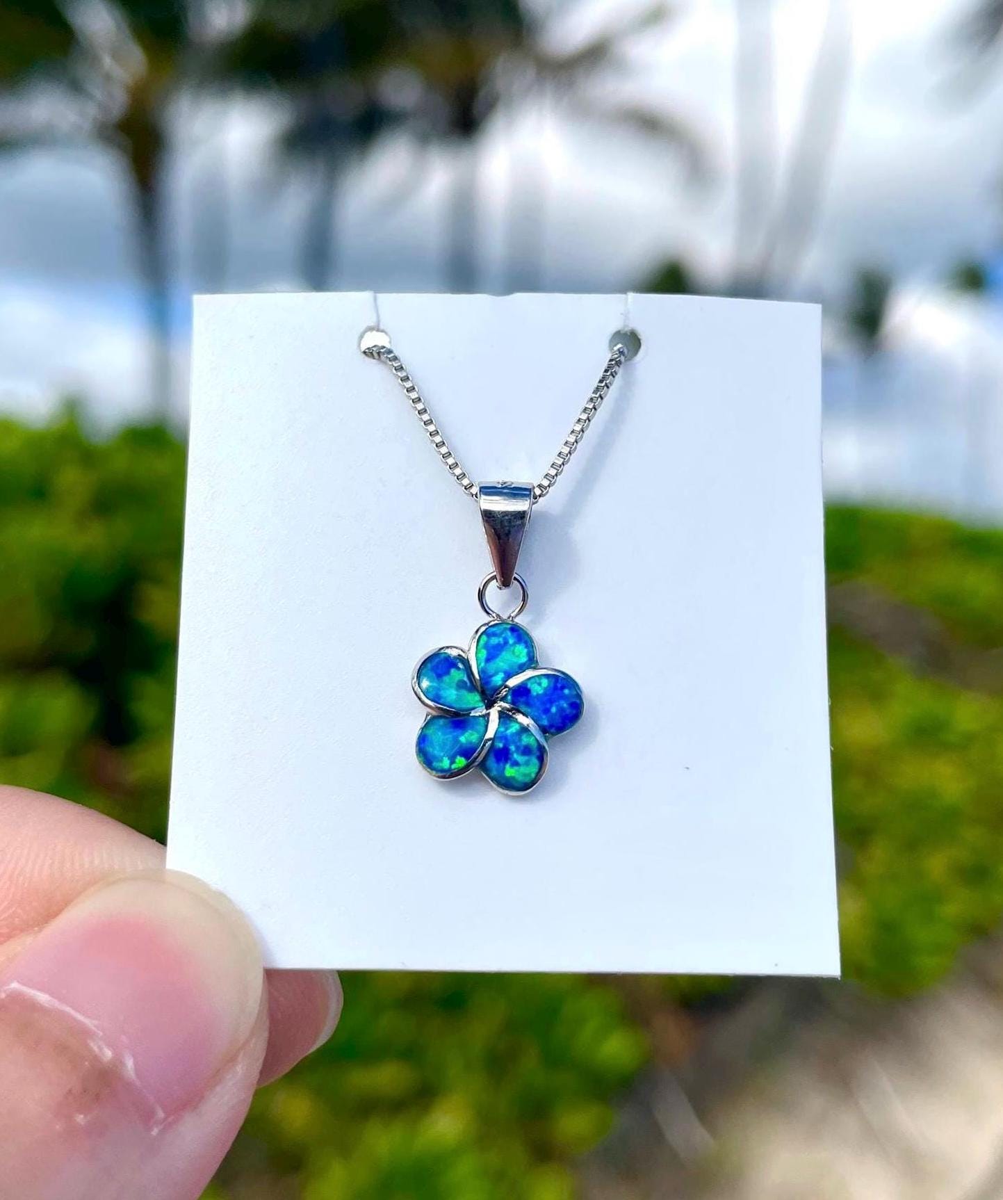 Buy Plumeria Opal Pendant Online In India - Etsy India