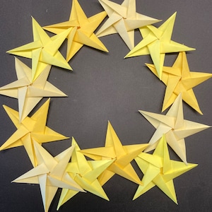 Dozen Origami Stars - Home Decor and Party Decorations
