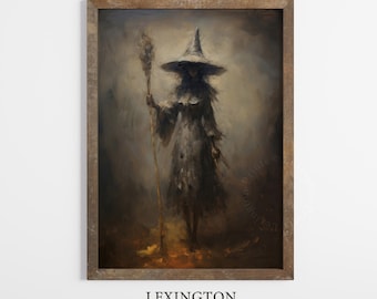 Witch Art Printable Vintage Halloween Art Print Witchy Decor Witchy Wall Art Wicca Art Gothic Art Witch Art Spooky Season Halloween Decor 92