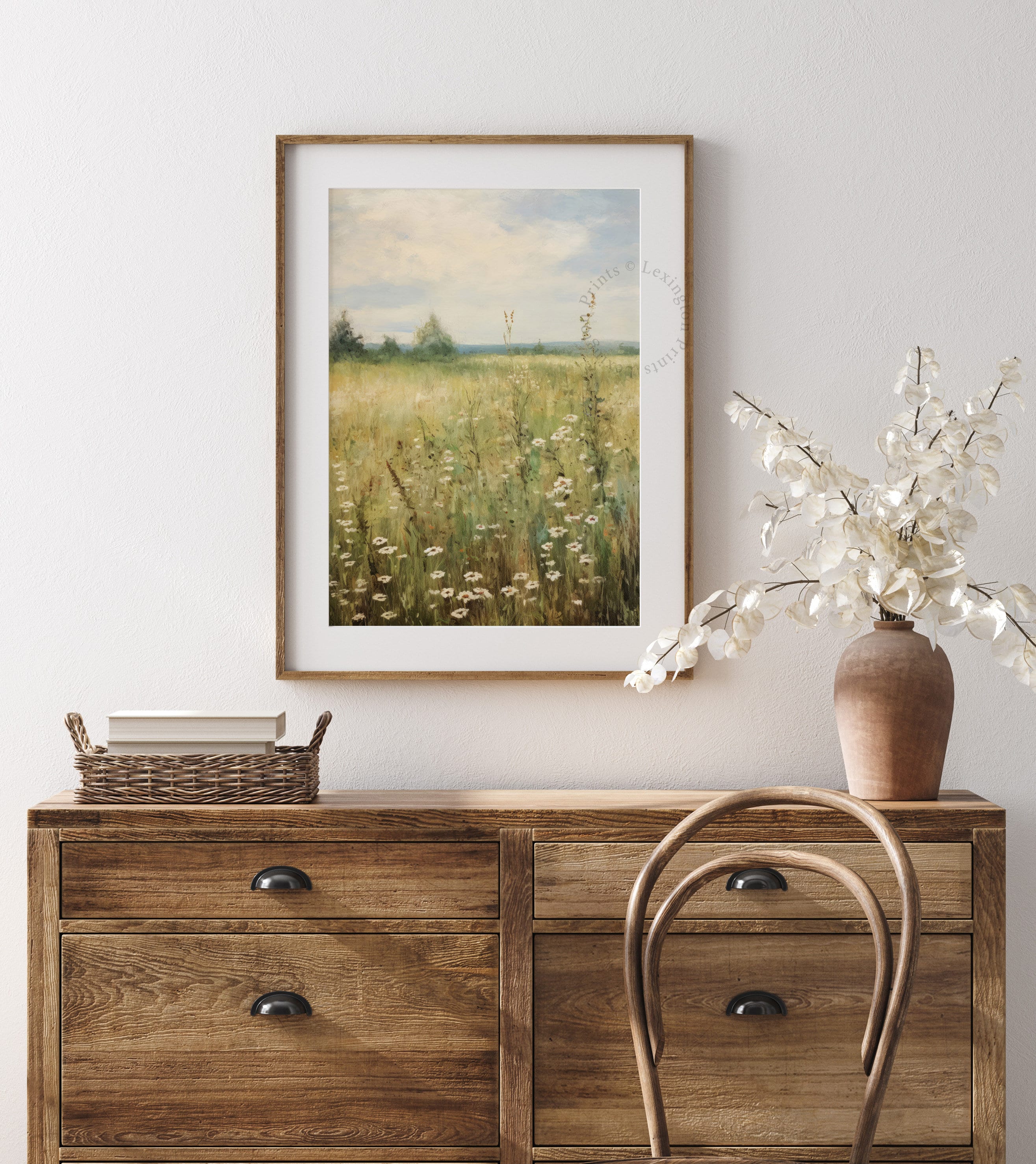 Printable Wildflower Art Set of 4, Vintage Spring Print Farmhouse Print ...