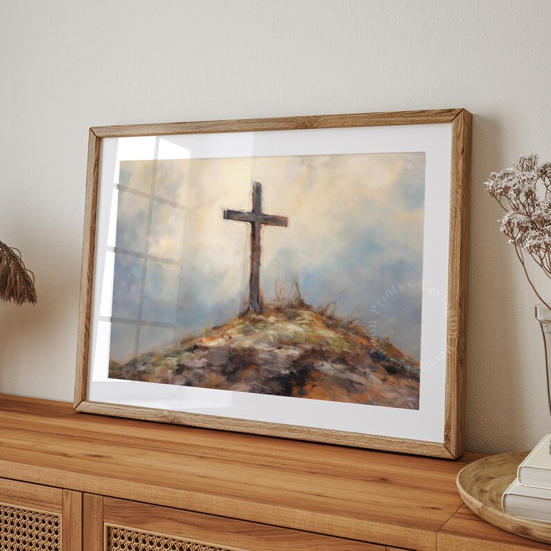 Rustic Christian Background Rustic Christian Wall Art Christian Cross Art Printable Art Christian ...