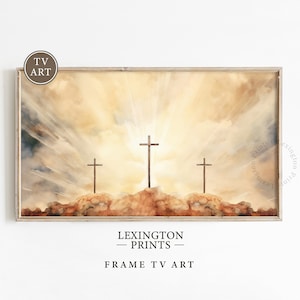 Christian Calvary TV Art Jesus TV Art, Easter Frame TV Art Christian Tv Art Christian Decor, Easter Tv Art Religious Tv Art Samsung Tv 645