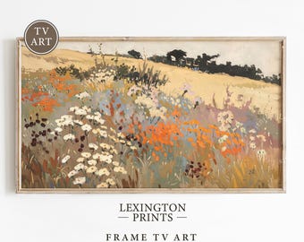Fall Wildflower TV Art Fall TV Art, Samsung Frame TV Art, Spring Tv Art Wildflower Tv Art, Fall Decor Vintage Autumn Tv Art Floral Art 747