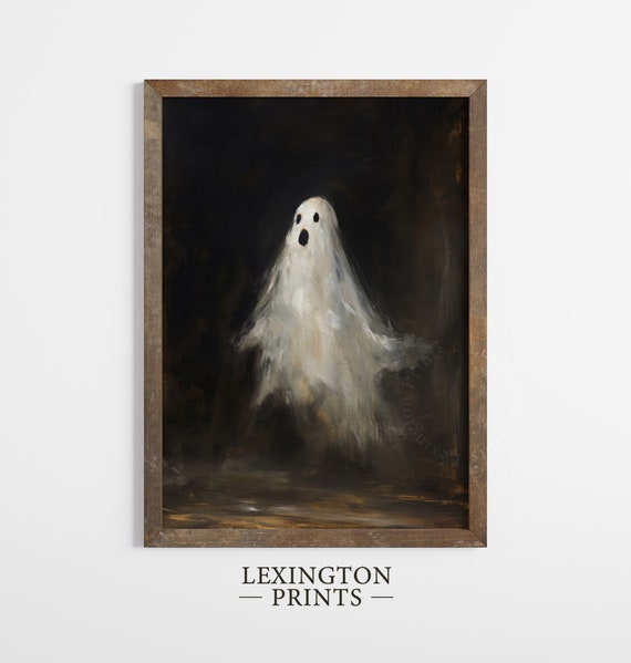 Halloween Decor Cute Ghost Decor Halloween Wall Art Vintage Halloween Printable Spooky Season Dark Cottagecore Digital Print Gothic Art 97