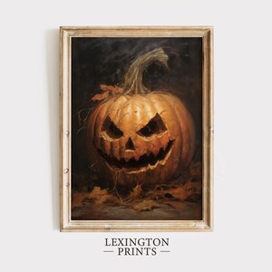 Halloween Decor Jack O Lantern Printable Pumpkin Decor Vintage ...