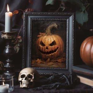 Halloween Decor Jack O Lantern Printable Pumpkin Decor Vintage ...