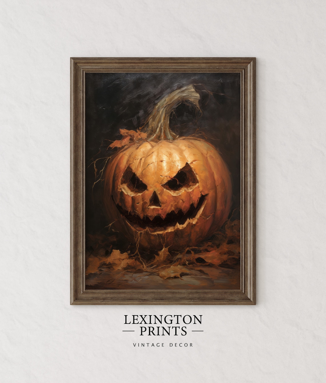Halloween Decor Jack O Lantern Printable Pumpkin Decor Vintage - Etsy