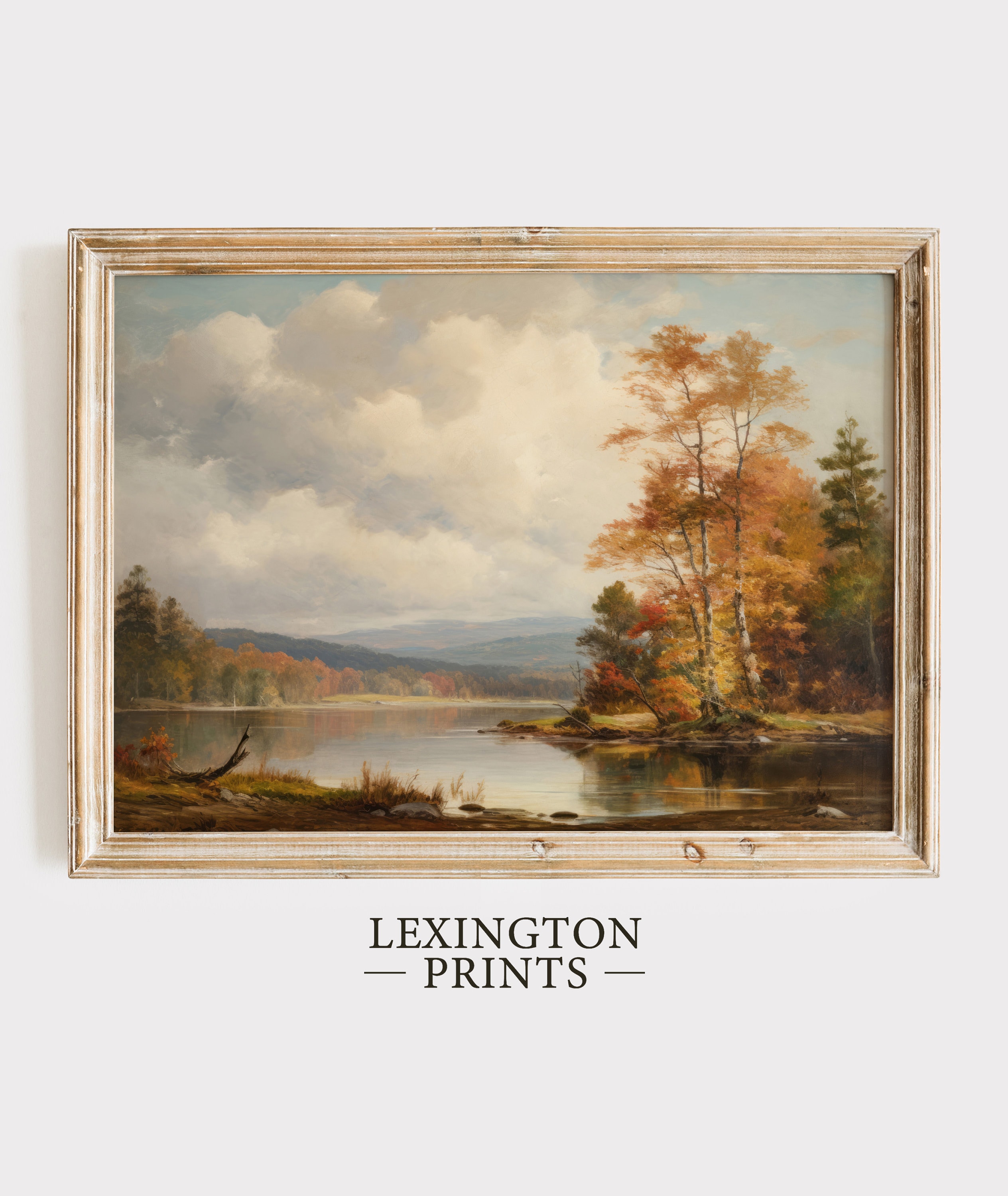 Rustic Fall Landscape Print Vintage Autumn Moody Wall Art - Etsy