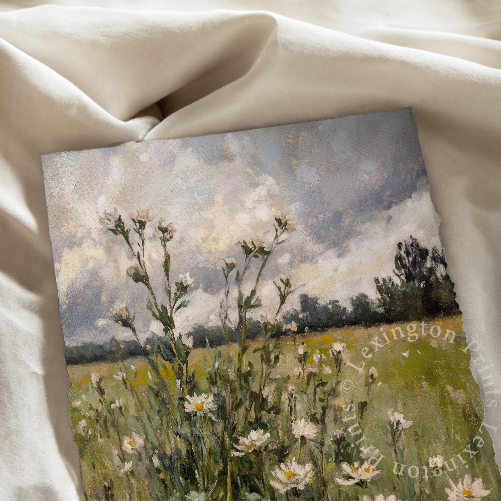 Spring Artist Print Moody Spring Print Set of 6, Spring PRINTABLE Wall Art, Vintage Spring ...