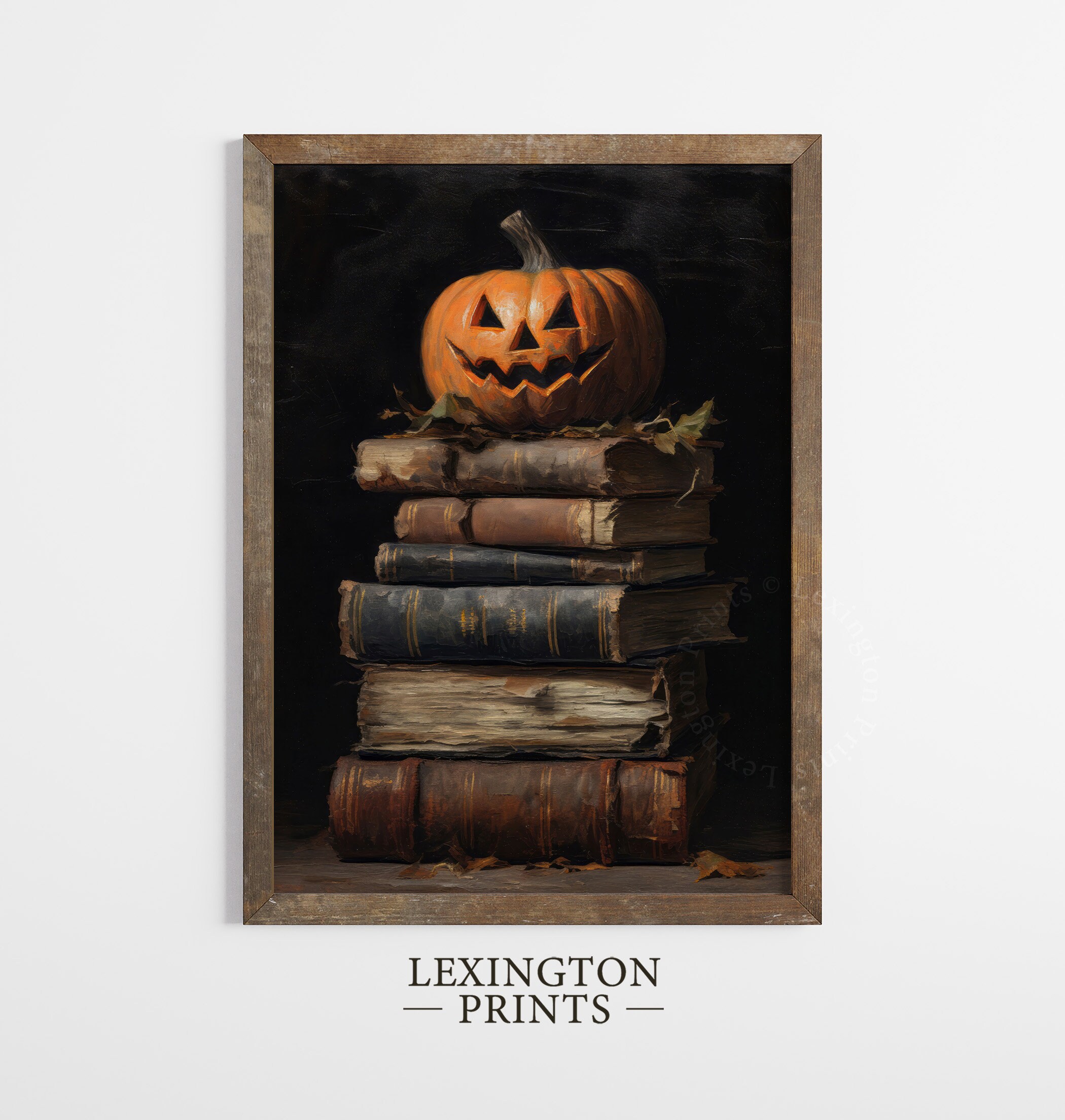Rustic Halloween Wall Art Jack O Lantern Printable Pumpkin Still Life ...