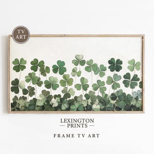 St Patricks Day Frame TV Art, Vintage St Patricks Shamrock TV Art, St Patricks Day Home Decor Green Spring TV Art Screensaver Tv File 1031