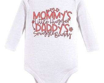 Personalized Unisex Long Sleeve 0-3 Month White Onesie