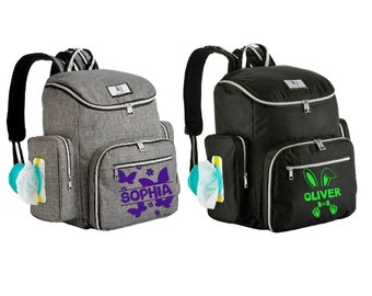 Personalized Diaper Bag with Changing Pad | Waterproof Diaper Backpack | Baby Shower Gift | New Mom Gift | Custom Baby Bag