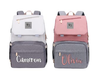 Personalized Diaper Bag, Waterproof Diaper Backpack, Ideal Baby Shower Gift, New Mom Gift Bag, Newborn Gift bag.