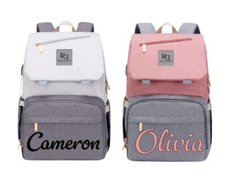Personalized Diaper Bag, Waterproof Diaper Backpack, Ideal Baby Shower Gift, New Mom Gift Bag, Newborn Gift bag.