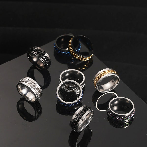 Mens Stainless Steel Chain Stack - Etsy