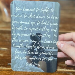 In dieser Jahreszeit dürfen Sie | 4 von 6 Semi-gloss Fotodruck | Psychische Gesundheit Print | Affirmationsdruck