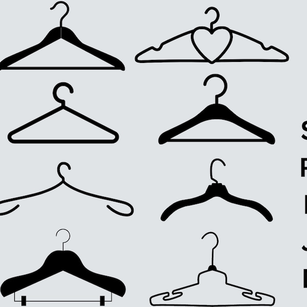 Clothes Hanger SVG, Hanger SVG, Coat Hanger SVG, Clothes Hanger Cut File, Clothes Hanger Png,  Fashion hangers svg
