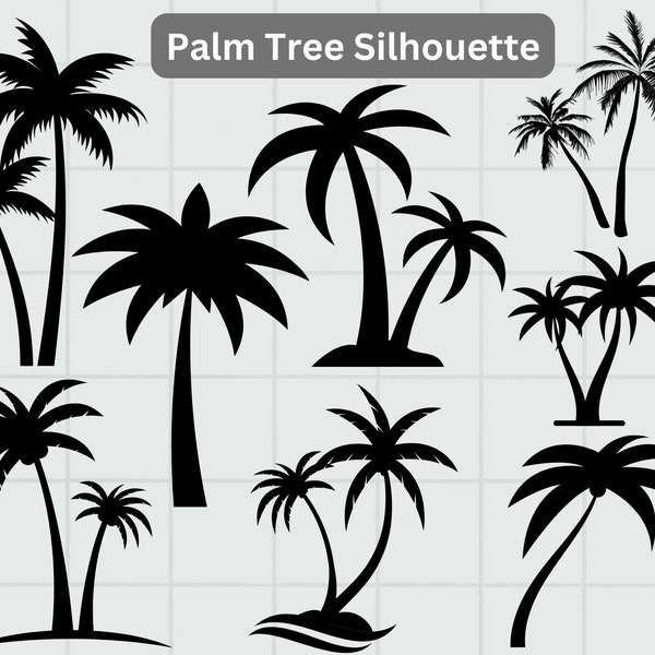 Palm Tree Vector - Etsy