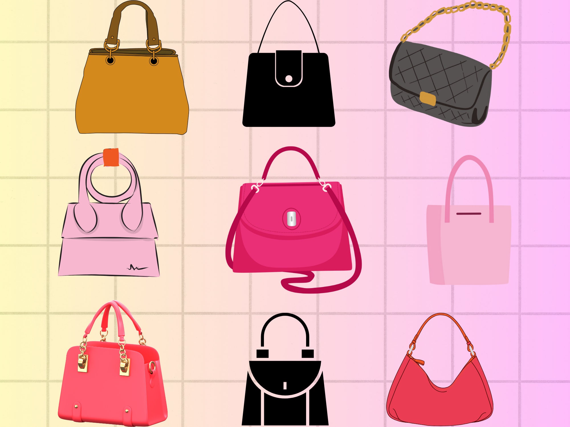 9,600+ Ladies Handbag Stock Illustrations, Royalty-Free Vector Graphics & Clip  Art - iStock | Ladies handbag isolated