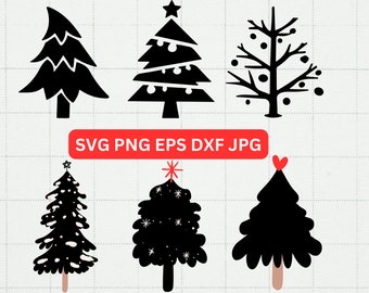 Christmas Tree Svg Bundle, Christmas Svg,  Christmas Clipart, Christmas Tree Png, Christmas Digital,Cricut,Silhouette